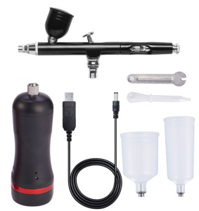 Mini Air Compressor Kit Air-Brush paint Spray Gun Airbrush For Nail Art Desgin Tattoo Craft Cake Tool Set