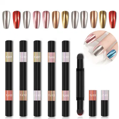 Nail Polish Air Cushion Magic Pen Without Floating Powder Solid Light Magic Mirror Powder Air Cushion Nail Pigment Pen