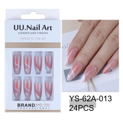 Nail Tips Supplies Professional Nail Salon Full Cover Gel Press on Nails