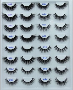 Natural False Eyelash 3D Hand-made Private Label Mink Eyelashes 3D Silk Lashes