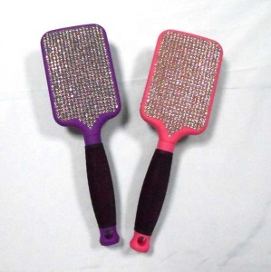 New diamond custom paddle hair brush selling