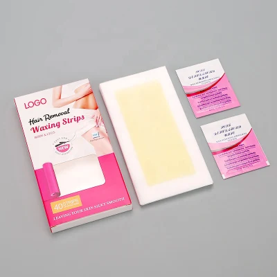 Private Label Disposable Tear Stripes Non-Woven Hair Removal Patchwax Strip