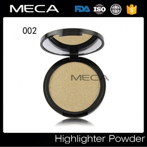 Private label highlight powder shimmer eyeshadow pressed powder palette facial cosmetics makeup products