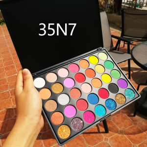 Private Label Make Up Cosmetics OEM  brand wholesale makeup Pressed Glitter 35 colors Eyeshadow