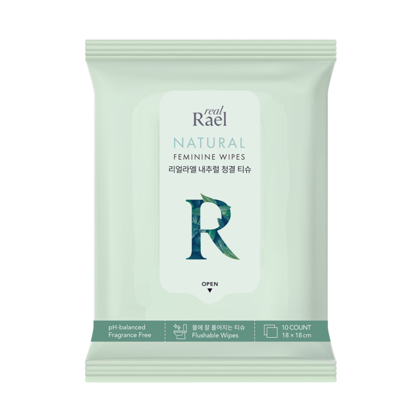 Rael Natural Feminine Flushable Wipes