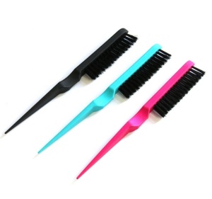 Sharp-tailed brush beauty hair dyed comb enamel plastic comb brush