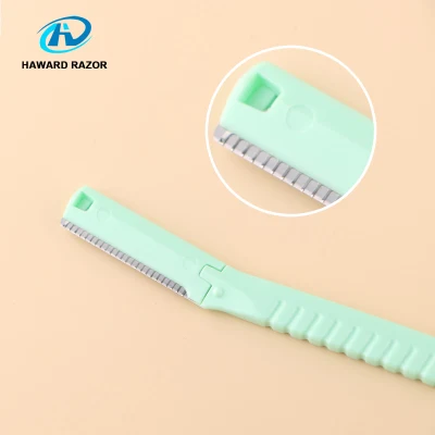 Shaving Razor Blade Plastic Handle Disposable Eyebrow Trimmer