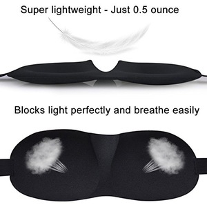 Sleep Mask 3D Contoured Soft Eye Masks Adjustable Strap for A Full Nights Comfortable Sleep, Ultimate Sleeping Aid, Blindfold