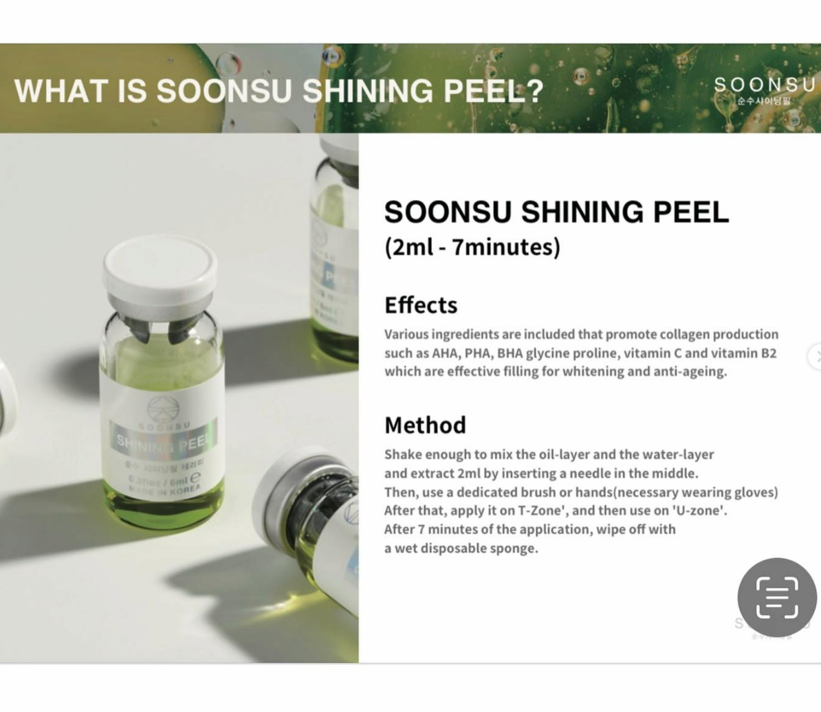 Soongsu Shining Peeling Solution Rejurenation 