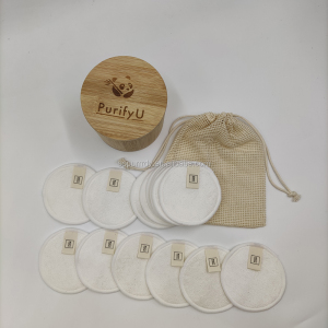 Sopurrrdy Private Label Eyelash Reusable Washable Organic Cotton Bamboo Makeup Remover Pads