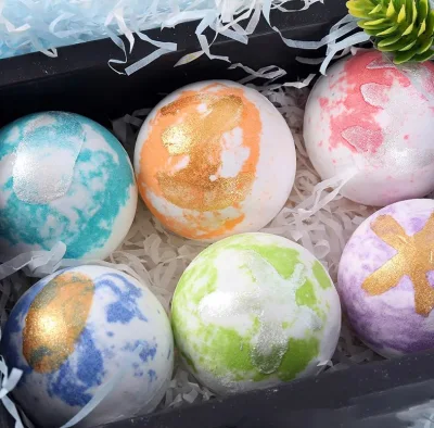 SPA Bath Ball Bombs and Shower Melt Set 9 Pack of Large Clean Bath Bombs UK with Organic Ingredient