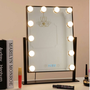 Vanity Makeup Mirror with Linghts, Hollywood Led Bullb Vanity Lighted Make up Mirror for Girls,Table Desk Top Lights for Dressin