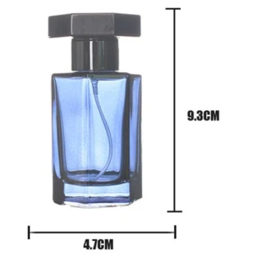 Wholesale Custom Logo Round Perfume Bottle Empty Perfume Glass Bottle with Box