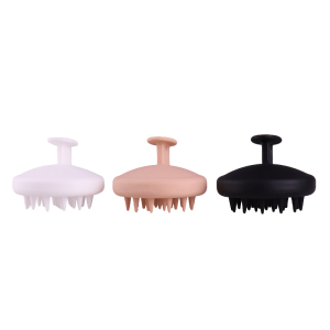 Wholesale Customized Head Scalp Massager Comb Silicone Baby Hair Shampoo Brush