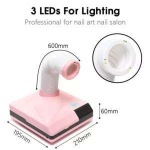 Wholesales Nails Salon 60w Suction Dust Extractor Vacuum Cleaner Electric Nail Dust Collector