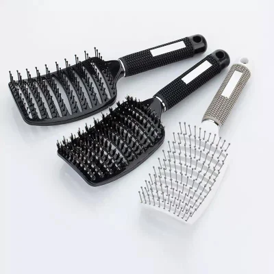 Yaeshii Long Thick Thin Curly Tangled Hair Curved Magic Vented Hair Brush for Women