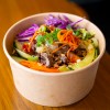 100% Eco Friendly Disposable Kraft Paper Salad Bowl With Lid