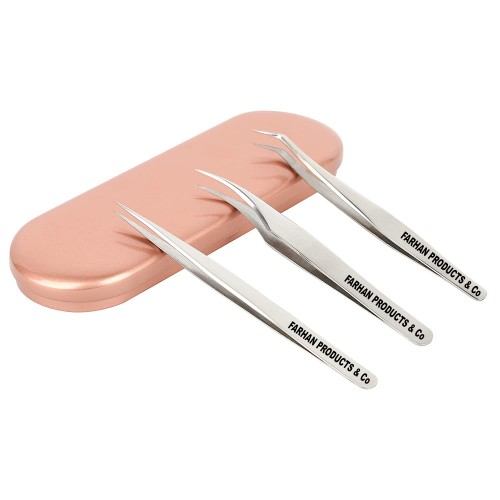 False Eyelashes Applicator Tool Stainless Steel Eyelash Extension Tweezers Remover Clip Eyelash Tweezers