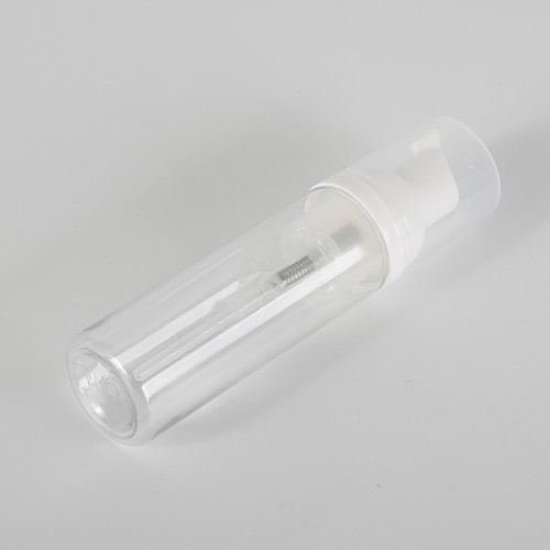 Plastic Foaming Bottle High Quality 1oz Cosmetics Containers and Packaging 30ml PET Cylinder Transparent Personal Care