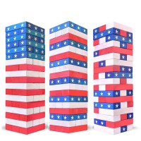 Wooden Jenga Blocks Tower Factory Direct Wooden Building Blocks High Quality Beech Wooden Stacking Blocks Wooden Stacking Tower