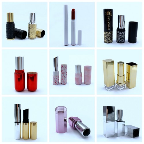 2020 Popular magnetic luxury black square lipstick case manufacturer, custom lipstick tube, lip balm container