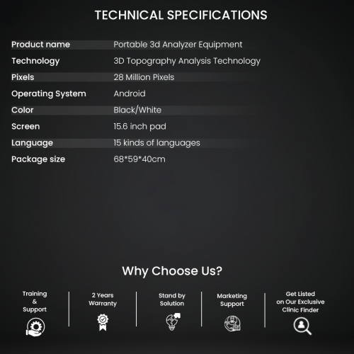 AI Skin Analyzer Machine 3D Facial Skin Analysis | 36MP Camera Spectral Imaging Device | Dermatology & Aesthetic Clinics