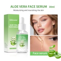 Lakerain Aloe Vera Facial Essence Serum, Hydrating Moisturizing Aloe Essence Water for Soft Smooth Daily Face Skincare