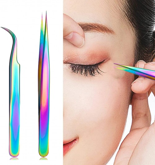 Lash Eyelash Extension Tweezers for Women Tweezers for Volume Classic Lashes Japanese Steel Professional Volume False Lash