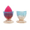 Soft Foundation Waterdrop Shaped Sponge Gradient Plating Makeup Powder Puff Holder