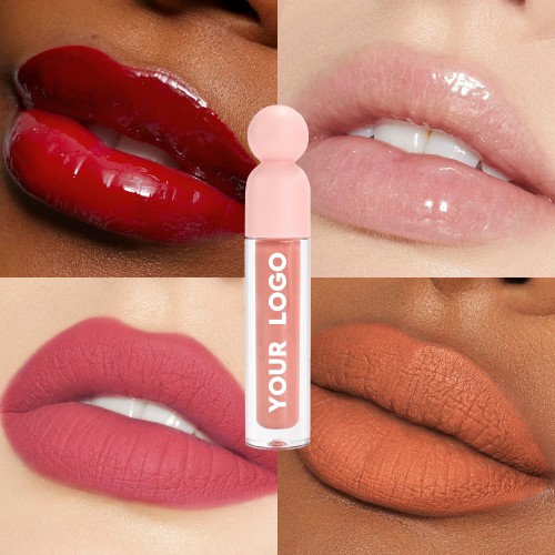 Custom Vegan Wholesale Shiny Lip Gloss Vegan Moisturizing High Pigment Long-Lasting Waterproof Matte & Glossy Liquid Lip Gloss