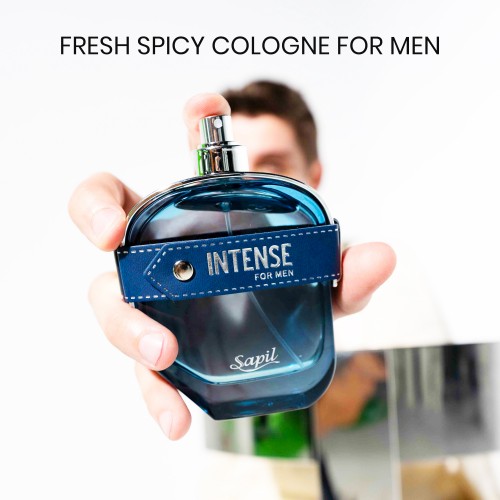 Sapil Intense EDT 100ml – Spicy Bold Men’s Perfume with Lemon, Vetiver & Ginger