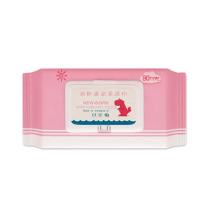 100% Purfied Water 80 pcs fragrance free OEM baby wipes unscented wet tissue