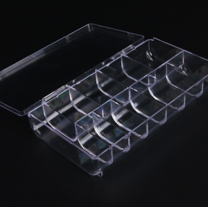 11 Grids Nail Art Box Empty Divided Transparent Case Nail Tips Storage False Nail Box