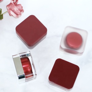 15g 30g 50g red acrylic cosmetic packaging cosmetic square cream jar container with lid