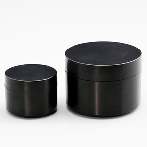 15ml 50ml PP matte black plastic cosmetic jar