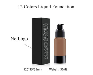 2018 Wholesale Cosmetic Private Label Waterproof Long Lasting Full Coverage Makeup Liquid Foundation For All Skin