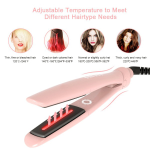 2020 Professional Private Label Ceramic 2 In 1 Hair Straightener Curling Iron