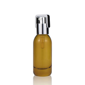 30 ml 50 ml 100 ml frosted amber cosmetic glass serum airless spray pump bottle