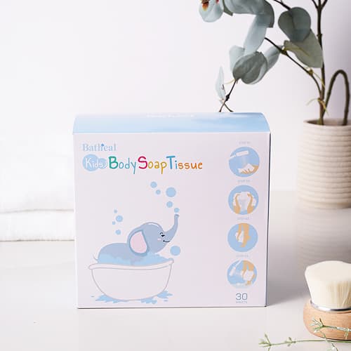 All-in-one shower tissue for KIDs