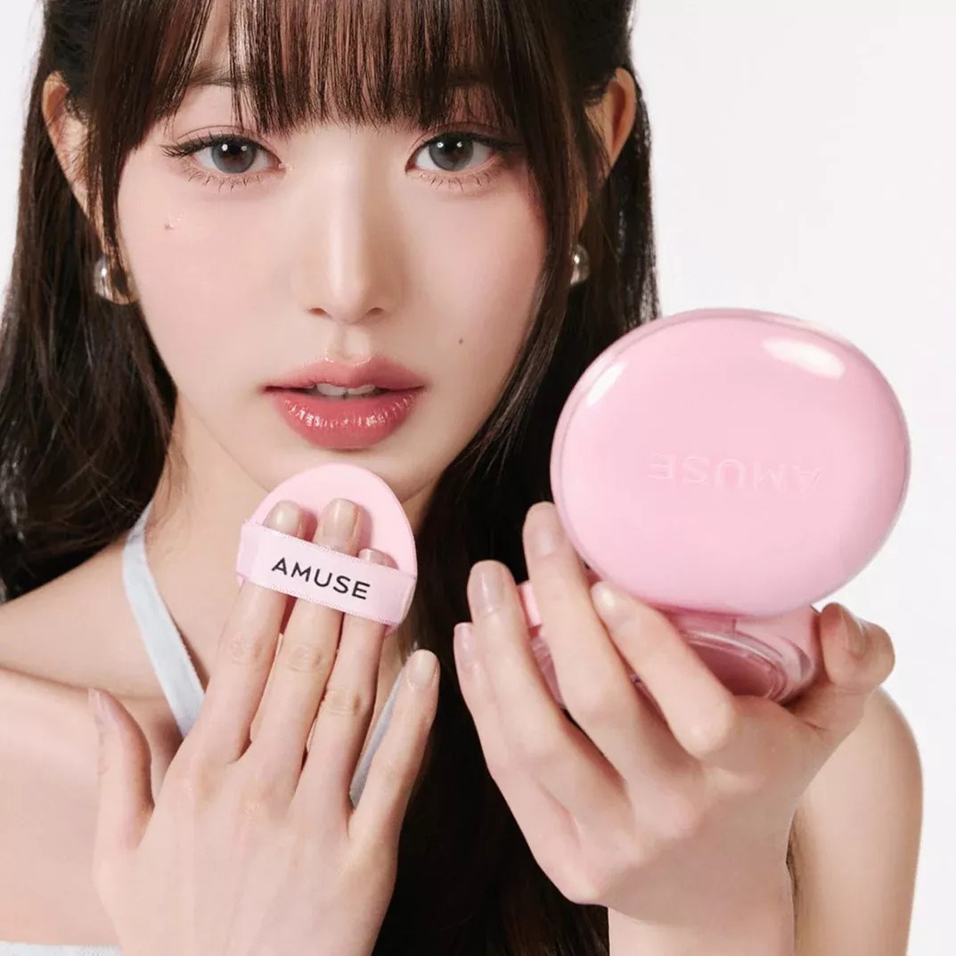 (AMUSE) Dew Power Vegan Cushion [04 Tan] 15g