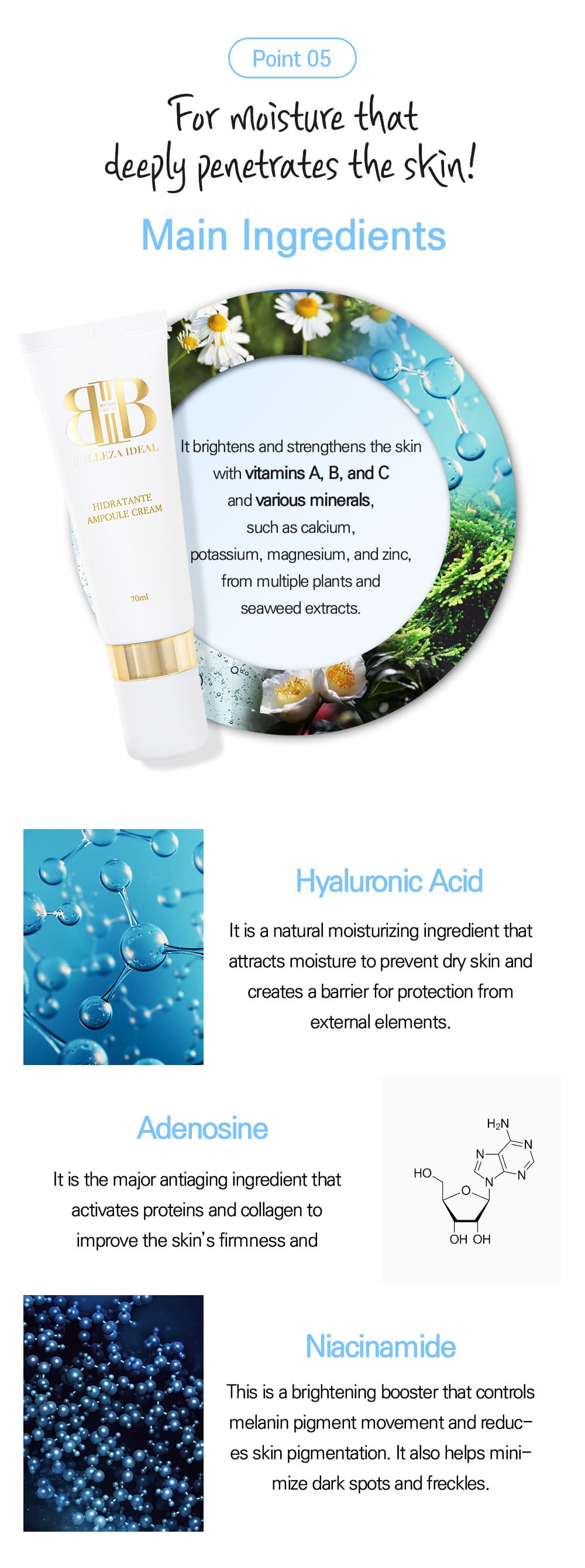 BELLEZA IDEAL Hidratante Ampoule Cream