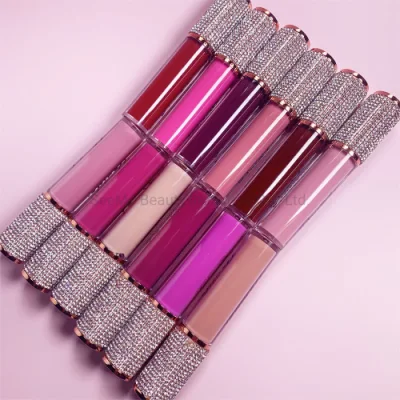 Best Selling High Quality Makeup Cosmetic Lipgloss Diamond Long Lasting Waterproof Matte Lip Gloss Liquid Lipstick