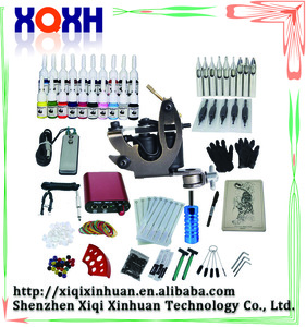 Best tattoo brand cheap tattoo machine set with 2 Tattoo Machines 20 Colors Ink Power Supply Kits
