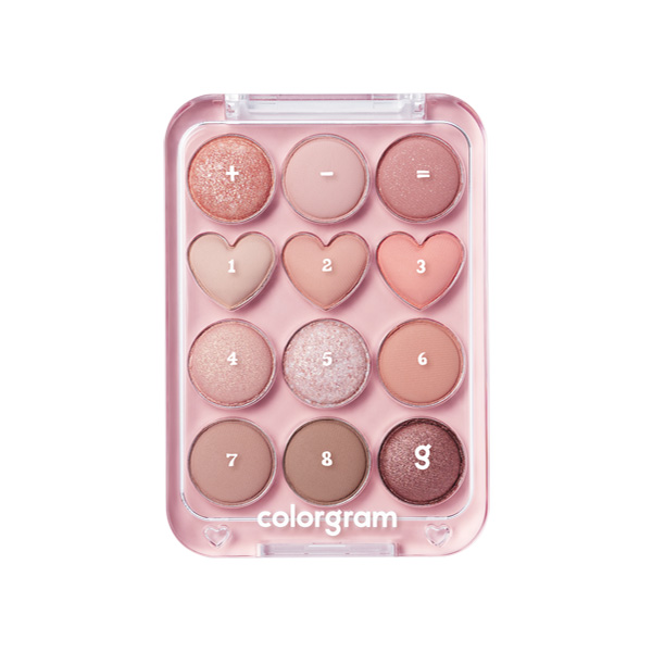 (Colorgram) Pin Point Eyeshadow Palette 01 Peach+Coral=♥
