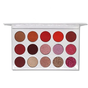 Cosmetic makeup 15 color wholesale glitter eyeshadow palette print your private label