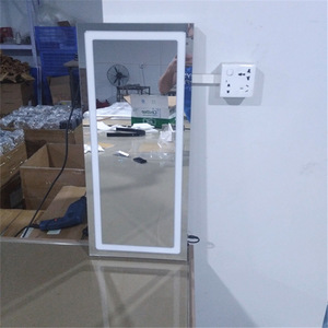 Custom wall-mounted decorative frameless acrylic led makeup mirror