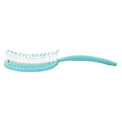 Factory Direct Supply Salon Waterproof Massage Plastic Curly Detangling Comb Hair Styling Tools Anti-Static Curved Hair Brush