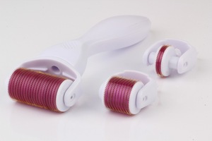 factory direct wholesale 3 in 1 Hand white roller red micro needle roller for body, face and eye care