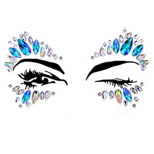 Glitter Mermaid Face Gems Tattoo Body Art Rhinestone Face Stickers