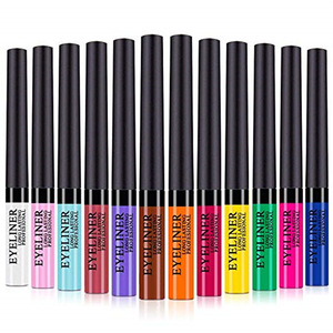 High Pigmented Colorful Brighten Pigments Smudgeproof Long Lasting Matte Liquid Eyeliner